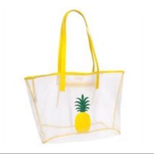 LoLo mesh Madison Tote Yellow Pineapple